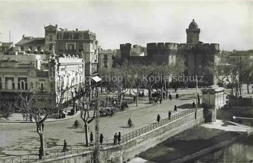 AK / Ansichtskarte  PERPIGNAN 66 Pyrenees-Orientales Le Castillet Place de la Victoire