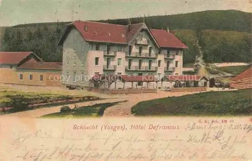 AK / Ansichtskarte  Schlucht Col de la Gerardmer 88 Vosges Hotel Defranoux