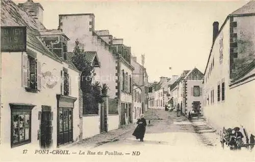 AK / Ansichtskarte  Pont-Croix Quimper 29 Finistere La Rue du Poullou