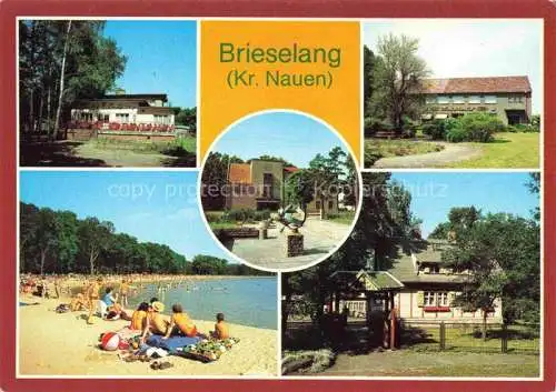 AK / Ansichtskarte  Brieselang Waldcafé Kaufhaus Partie am See Polytechnische Oberschule Jugendherberge