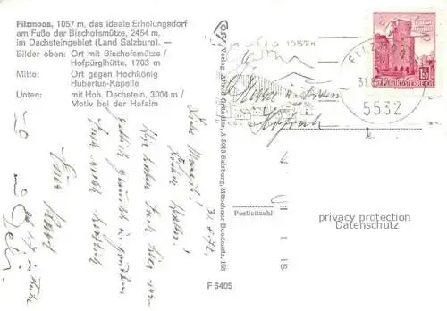 AK / Ansichtskarte  Filzmoos AT Teilansichten Erholungsdorf am Fusse der Bischofsmuetze im Dachsteingebirge 