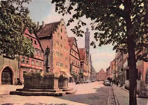 AK / Ansichtskarte  ROTHENBURG   TAUBER Herrngasse Brunnen Altstadt