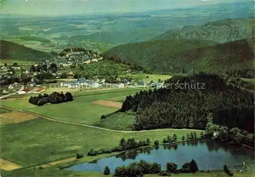 AK / Ansichtskarte  Lichtenberg Oberfranken Panorama Sommerfrische Naturschwimmbad