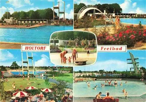 AK / Ansichtskarte  Holtorf Weser Freibad