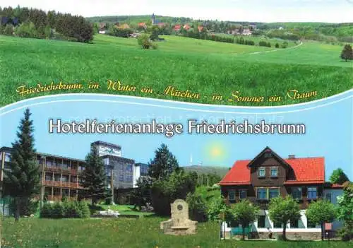 AK / Ansichtskarte  Friedrichsbrunn Harz Hotelferienanlage Landschaftspanorama