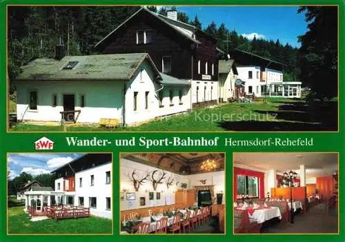 AK / Ansichtskarte  Neuhermsdorf Hermsdorf Osterzgebirge Skisportzentrum Wanderheim und Sporthotel Freizeitanlagen Restaurant