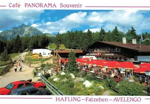 AK / Ansichtskarte  Hafling Avelengo-Falzeben IT Café Panorama Terrasse