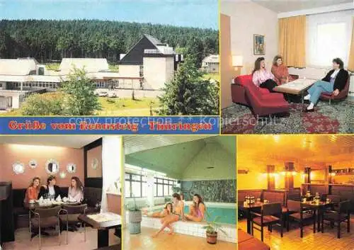 AK / Ansichtskarte  Masserberg Hotel Rennsteig Appartment Café Hallenbad Bierstube