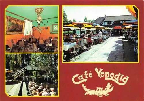AK / Ansichtskarte  Lehde Luebbenau Spreewald Café Venedig Biergarten am Wasser Kahnfahrten