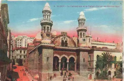 AK / Ansichtskarte  ALGER  Algerie La Cathédrale et Palais d'Hiver du Gouverneur