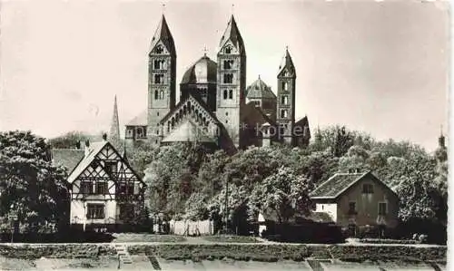 AK / Ansichtskarte  Spire SPEYER Cathédrale vue de la Rive droite du Rhin Dom zu Speyer