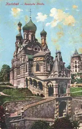 AK / Ansichtskarte  Karlsbad Eger KARLOVY VARY CZ Russische Kirche