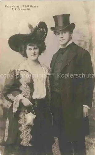 AK / Ansichtskarte  Hutmode Mode-des-Chapeaux Hat-fashion Cappeli Sombreros-- Reta Walter Adolf Hesse 