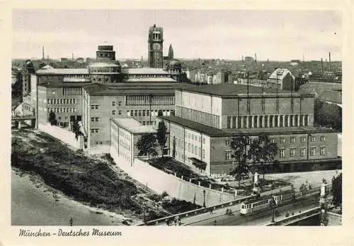 AK / Ansichtskarte  Strassenbahn Tramway-- Munchen Deutsches Museum