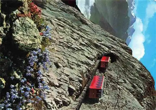 AK / Ansichtskarte  Zahnradbahn Standseilbahn Furniculaire Rack Railway-- Alpenachstad Pilatus Kulm