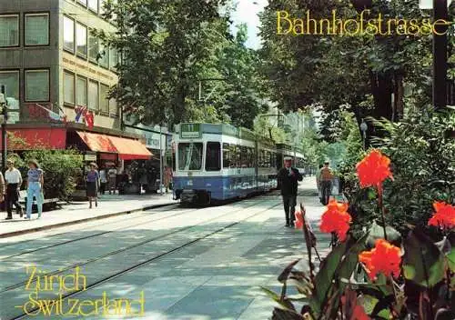 AK / Ansichtskarte  Strassenbahn Tramway-- Schweiz Zuerich Bahnhofstrasse