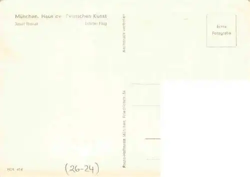 AK / Ansichtskarte  Verlag HDK Haus der Deutschen Kunst Nr. 414 Muenchen Josef Thorak Letzter Flug