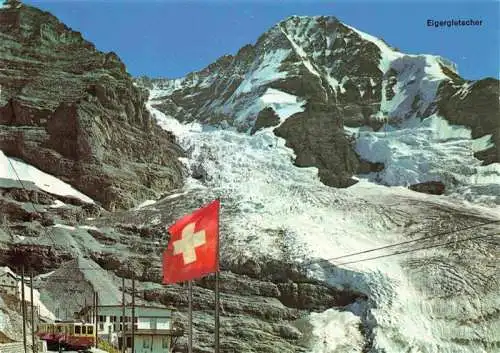 AK / Ansichtskarte  Gletscher Glacier Glaciar Ghiacciaio-- Eiger Moench Eisenbahn Schweiz