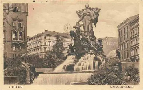 AK / Ansichtskarte  Stettin SZCZECIN Pommern PL Manzelbrunnen