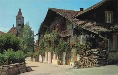 AK / Ansichtskarte  Brienz Brienzersee BE Ortsmotiv mit Kirche