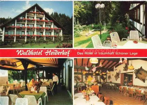 AK / Ansichtskarte  Obersteinebach Waldhotel Heiderhof Restaurant Gartenterrasse