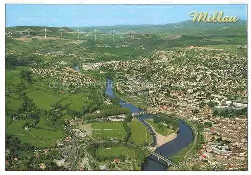 AK / Ansichtskarte  Millau Aveyron Capitale des Grands Causses vue aérienne