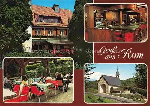 AK / Ansichtskarte  Rom Morsbach Hotel zum Roemertal Theke Terrasse Kirche