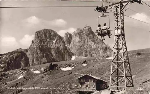 AK / Ansichtskarte  Sessellift Chairlift Telesiege Hochalp Aggenstein 