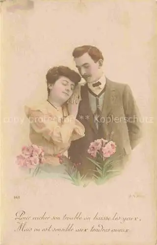 AK / Ansichtskarte  Foto AN Paris (Noyer) Nr. 362 Frau Mann Blume