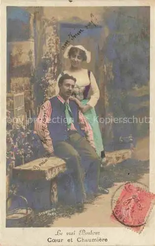 AK / Ansichtskarte  Foto Stebbing Paris Nr. 906 Bonheur Chaumiere Frau Mann 