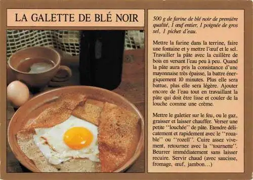 AK / Ansichtskarte  Rezept Recette-- la Galette de Ble noir