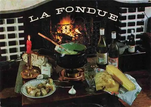 AK / Ansichtskarte  Rezept Recette-- la Fondue