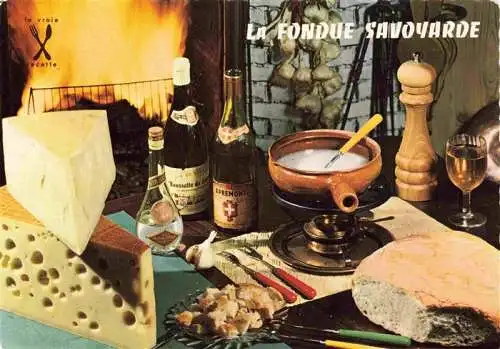 AK / Ansichtskarte  Rezept Recette-- la Fondue Savoyarde