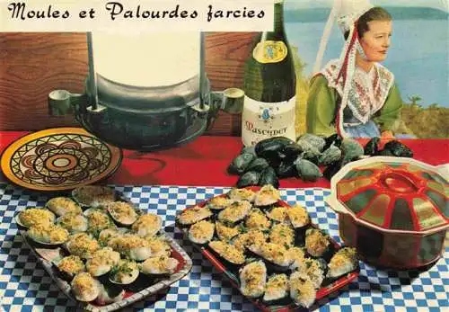 AK / Ansichtskarte  Rezept Recette-- Moules et Palourdes farcier