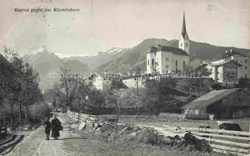 AK / Ansichtskarte  Kaprun AT Ortspartie Kirche Kitzsteinhorn