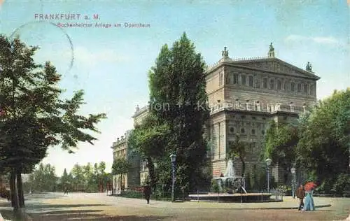 AK / Ansichtskarte  FRANKFURT AM MAIN Bockenheimer Anlage am Opernhaus