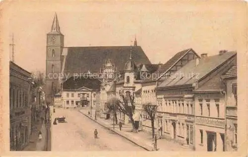 AK / Ansichtskarte  Bernau Berlin Mark Buergermeisterstrasse mit Kirche