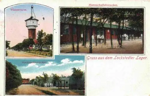 AK / Ansichtskarte  Lockstedter Lager Steinburg Schleswig-Holstein Wasserturm Mannschaftsbaracken Wellblechbaracken