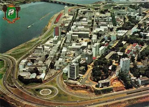 AK / Ansichtskarte  Abidjan Cote d Ivoire Elfenbeinkueste Vue aerienne du plateau