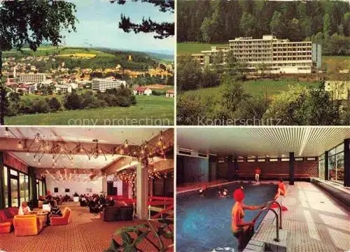 AK / Ansichtskarte  Bad Soden-Salmuenster Panorama Kurklinik Bellevue Hallenbad Aufenthaltsraum