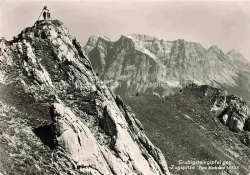 AK / Ansichtskarte  Grubigsteingipfel Lermoos Tirol AT Gebirgspanorama Blick gegen Zugspitze