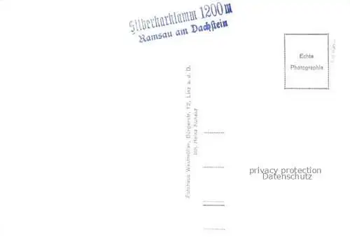 AK / Ansichtskarte  Ramsau Dachstein Steiermark AT Silberkarhuette Berghaus Alpen Schlucht Wasserfall Gebirgspanorama Dachsteingebirge