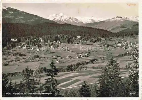 AK / Ansichtskarte  Waldhaus Flims GR Panorama Blick gegen Oberlaenderberge