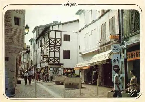 AK / Ansichtskarte  Agen 47 Lot-et-Garonne Rue Molinier rue piétonne