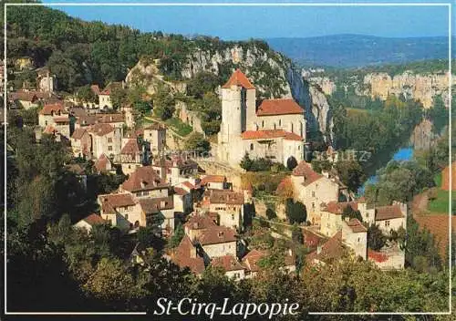 AK / Ansichtskarte  St-Cirq-Lapopie 46 Lot Vue panoramique 1er village de France entièrement classé monument historique