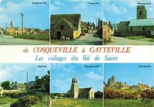 AK / Ansichtskarte  Cosqueville Route de Cosqueville à Gatteville les villages du Val de Saire