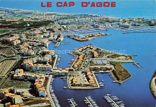 AK / Ansichtskarte  Le Cap d-Agde-sur-Mer 34  Vue aérienne