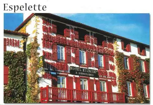 AK / Ansichtskarte  Espelette 64 Pyrenees-Atlantiques Hotel Euzkadi