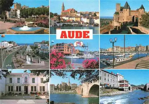 AK / Ansichtskarte  Aude Departement En parcourant l'Aude Narbonne Castelnaudary Carcassonne Plage Gruissan Port Leucate Lézignan corbières Limoux Quillan