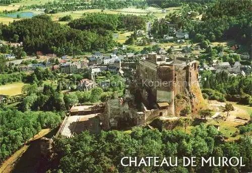 AK / Ansichtskarte  Murol Auvergne Issoire 63 Puy-de-Dome Château Forteresse et le village vue aérienne